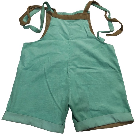 NWOT-Maria Sinverguenza  Corduroy Multicolor Romper SZ S - Picture 4 of 13